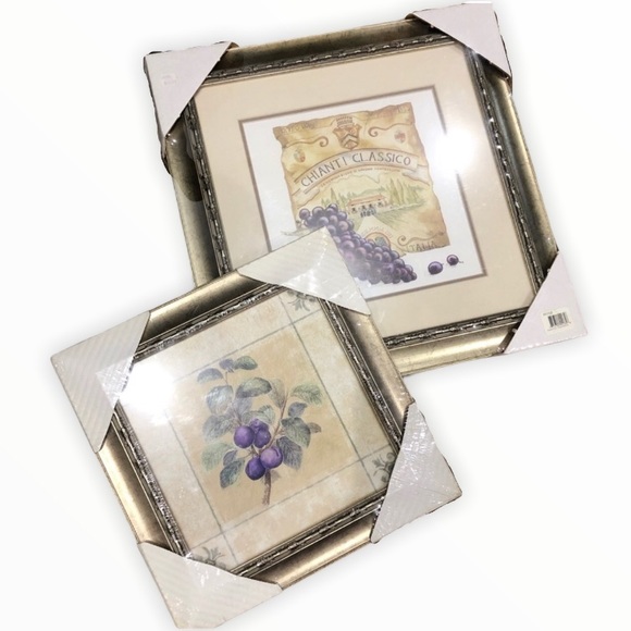 Rustic Italian Vineyard Wine Framed Artwork Set - Picture 1 of 10